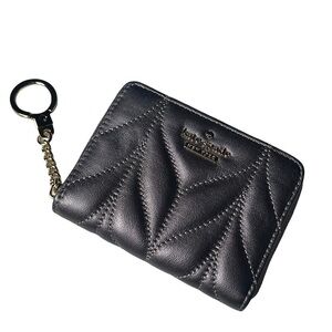 Kate Spade Dani Wallet in Gunmetal Gray Quilted